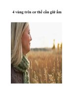 Tài liệu 4 vùng trên cơ thể cần giữ ấm pptx