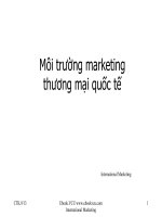 Môi trường marketing thương mại quốc tế