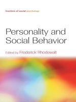 Personality and social behavior 
