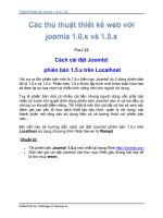 Tài liệu Thủ Thuật Thiết Kế Web Với Joomla 1.0x và 1.5x part 30 ppt