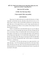 Thiết kế hệ thống truyền động điện thang máy chở ngời cho tòa nhà 5 tầng dựng PLC 