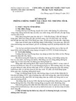 Bài giảng KẾ HOẠCH PHÒNG CHỐNG THIÊN TAI CHÁY NỔ, THƯƠNG TÍCH NĂM 2011