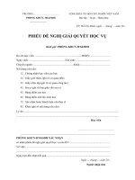 Tài liệu Phiếu đề nghị giải quyết học vụ pdf