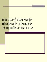 Tài liệu Pháp luật DN liên quan đến thị trường chứng khoán docx