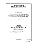 Nghiên cứu tiếp thu công nghệ tiên tiến để thiết lập và tổ chức khai thác thử nghiệm mạng thông tin số liên kết đa dịch vụ ISDN 