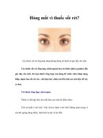 Tài liệu Hỏng mắt vì thuốc sốt rét? docx
