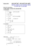 Tài liệu Chuyên đề 6: Hàm số mũ - Hàm số lôgarít docx