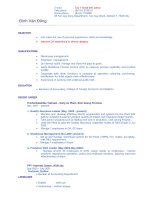 Tài liệu tiger resume of dong doc
