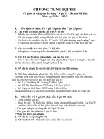 Tài liệu Chương trình Hội thi Cô giáo TNDD