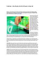 Tài liệu Lãnh đạo - cầu nối giữa việc lên kế hoạch và thực thi pptx