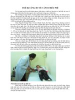 Tài liệu Trẻ bị tăng huyết áp do béo phì docx