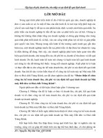 Hoàn thiện tổ chức công tác kế toán doanh thu, chi phí và xác định kết quả kinh doanh tại nhà máy đất đèn và hoá chất tràng kênh 