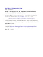 Tài liệu Nhúng file Flash vào trong blog doc
