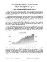 Đề tài phân tích tình hình ngoại thương của hoa kỳ 