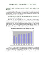 Tài liệu Chương 1: CHẤT LƯỢNG TĂNG TRƯỞNG XÉT TRÊN KHÍA CẠNH KINH TẾ pptx