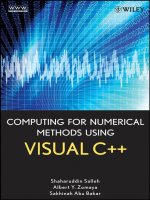 Tài liệu Computing for Numerical Methods Using Visual C++ docx