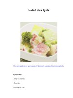 Tài liệu Salad dưa lạnh pptx