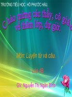 Gián án Luyện từ & câu