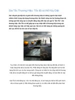 Tài liệu Gia Tốc Thương Hiệu: Tốc độ có thể Hủy Diệt ppt