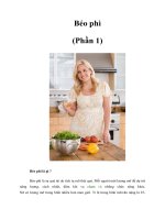 Tài liệu Béo phì (Phần 1) pptx