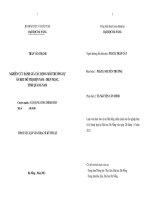 Nghiên cứu đánh giá tác động môi trường dự án khu đô thị điện nam   điện ngọc, tỉnh quảng nam 