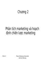  Phân tích marketing và hoạch định chiến lược marketing    