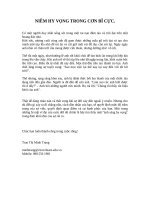 Tài liệu NIỀM HY VỌNG TRONG CƠN BĨ CỰC doc