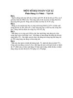 Tài liệu mot so bai toan vat li
