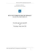 Tài liệu Đồ án tốt nghiệp Tìm hiểu AutoLISP và ứng dụng trong autoCAD pdf