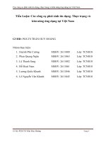 Thực trạng và khả năng ứng dụng các công cụ phái sinh tín dụng tại việt nam 