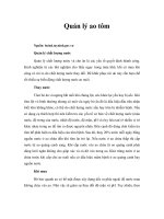 Tài liệu Quản lý ao tôm pptx