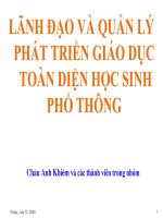 Tài liệu Lãnh đạo và quản lý phát triển GD toàn diện học sinh PT