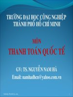 Tài liệu GÍAO ÁN THANH TOÁN QUỐC TẾ- CHƯƠNG 2 pdf