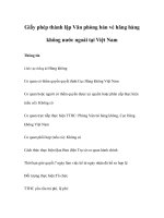 Tài liệu Giấy phép thành lập Văn phòng bán vé hãng hàng không nước ngoài tại Việt Nam pdf