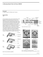 Tài liệu Valve For Power Mems ppt