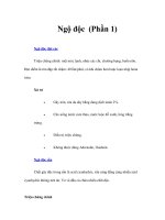 Tài liệu Ngộ độc (Phần 1) doc