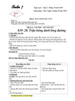 Bài giảng giáo án lớp 3. tuần 7(cả ngày)NH 2010- 2011