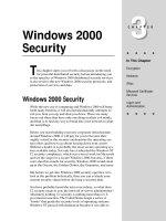 Tài liệu Windows 2000 Security docx