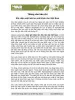 Tài liệu Thông cáo báo chí: Ghi nhận một loài lan mới pdf