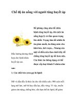 Tài liệu Chế độ ăn uống với người tăng huyết áp pptx