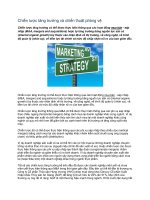 Tài liệu Chiến lược tăng trưởng và chiến thuật phòng vệ pdf