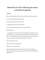 Tài liệu Hoàn thuế GTGT đối với đối tượng được hưởng ưu đãi miễn trừ ngoại giao pptx