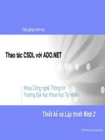 Tài liệu Thao tác CSDL với ADO.NET pdf