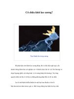 Tài liệu Có chữa khỏi lao xương? pdf