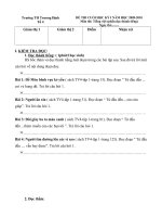 Gián án đề thi Tiếng Việt Cuối HKI