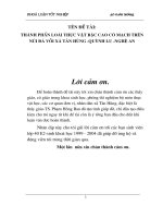 Thành phần loại thực vật bậc cao có mạch trên núi đá vôi xã tân hùng quỳnh lưu   nghệ an 