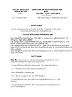 Tài liệu Quyết định Số: 31/2010/QĐ-UBND doc