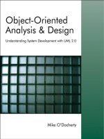 Tài liệu Object - Oriented Analysis & Design ppt