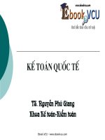 Giới thiệu tổng quan về kế toán quốc tế