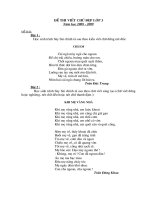 Tài liệu Đề thi đọc hay -  viết đẹp